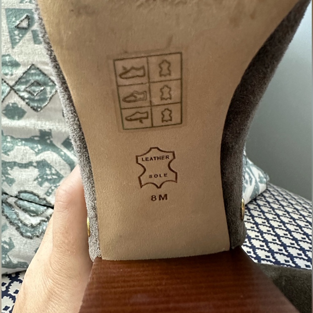 Tory Burch Suede Studded Booties - Picture 4 of 5
